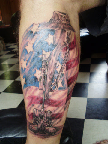 Fallen Soldier Airborne Tattoo  Veteran Ink