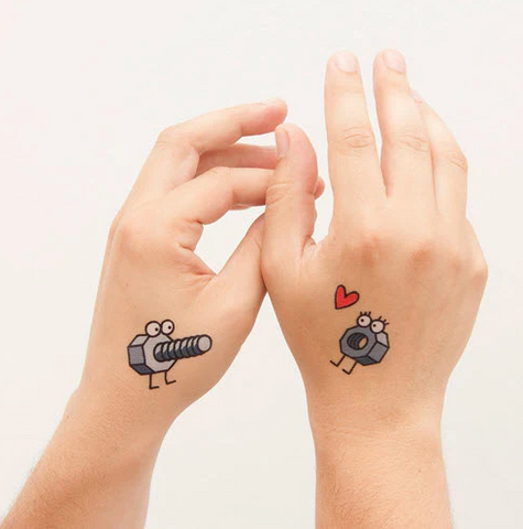 27 Quirky Couple Tattoo Ideas • Tattoodo