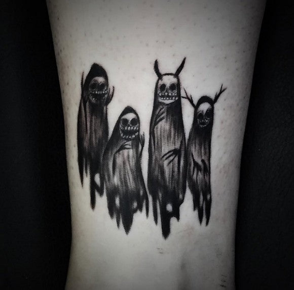 Schemenhafte Dämonen-Tattoos von Bonita Caruana