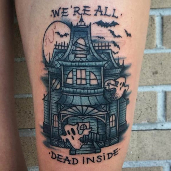 Le tatouage de maison hantée, par Ant Walsh