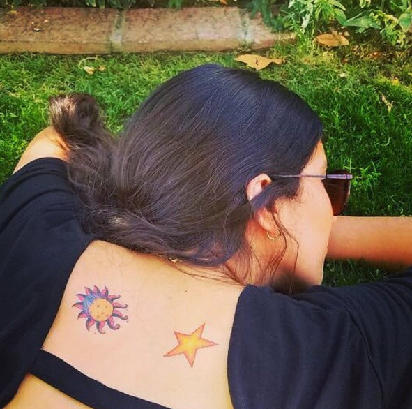 Indian Tribal Sun Moon Star Temporary Tattoos For Women Men Realistic  Dragon Flower Tato Totem Fake Tattoo Sticker Armband  Temporary Tattoos   AliExpress