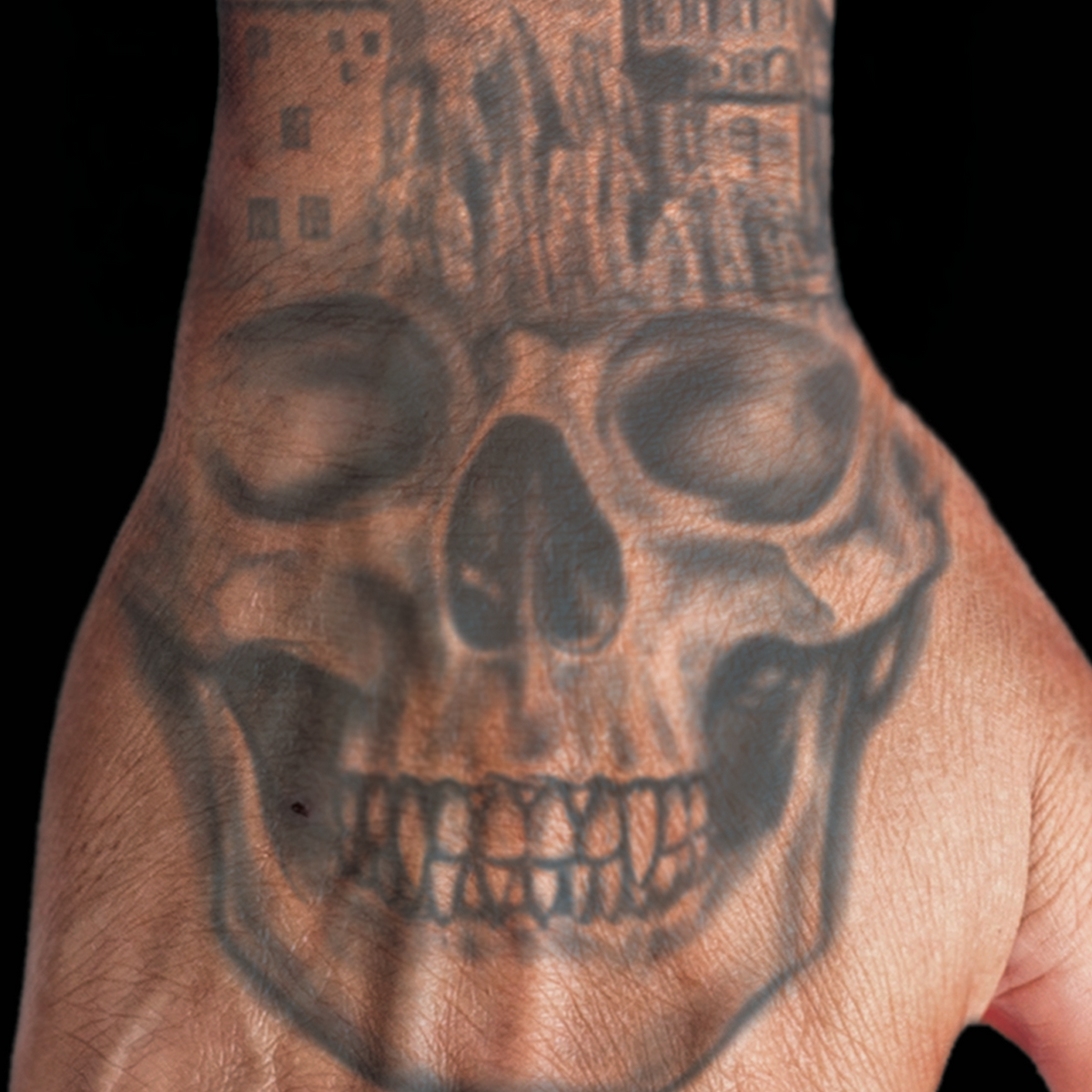Mano - Cráneo - Tinsley Transfers – Tattoo for a week