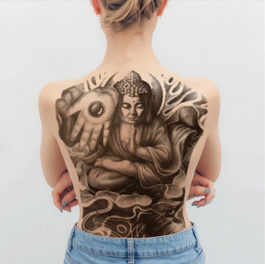 Buddhist tattoos . just wondering is this tattoo offensive to Buddhist  people ? I am not Buddhist tbh I do not even know what it is except that it  is a 