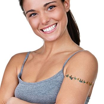 Systematisch bijvoeglijk naamwoord uitslag Butterflies Armband Tattoo – Tattoo for a week