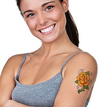 Classic Yellow Rose Tattoo  Tattoo for a week