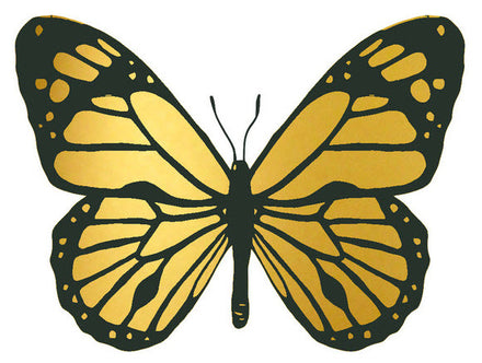 Metallic Gold Butterflies - Pack - ArtWear Tattoo