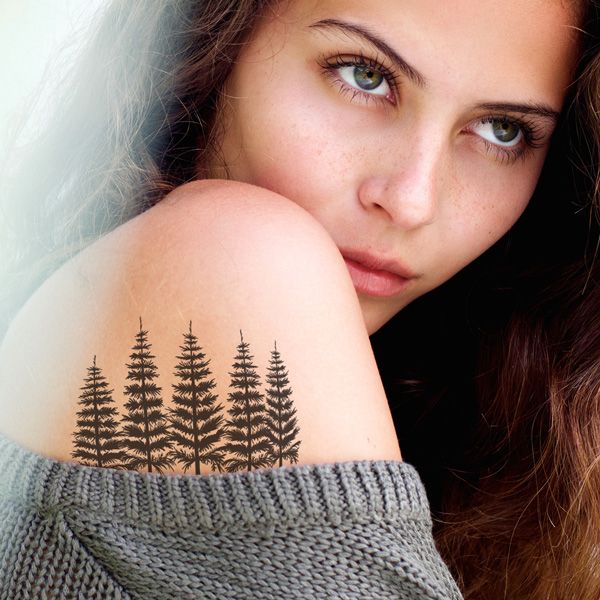 70 Pine Tree Tattoo Ideas For Men  Wood In The Wilderness