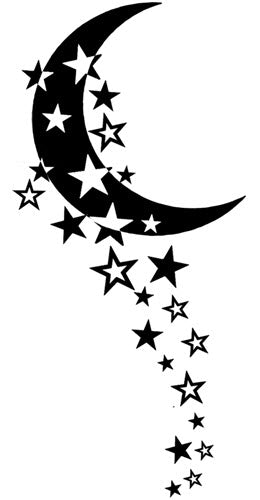 Stars And Moon Tattoo  Tattoo PNG Image  Transparent PNG Free Download on  SeekPNG
