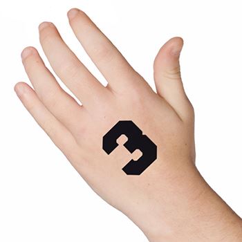 III Roman Numeral Temporary Tattoo Sticker  OhMyTat