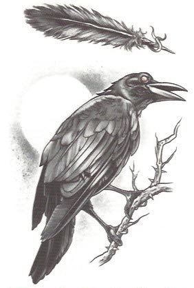 Black Raven Tattoo  Etsy
