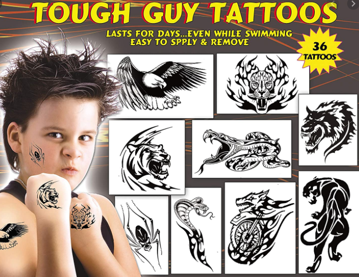 Paquete de tatuajes para Hombres Duros (36 tatuajes) – Tattoo for a week