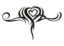 Set Heart Tattoos Old Vector  Photo Free Trial  Bigstock