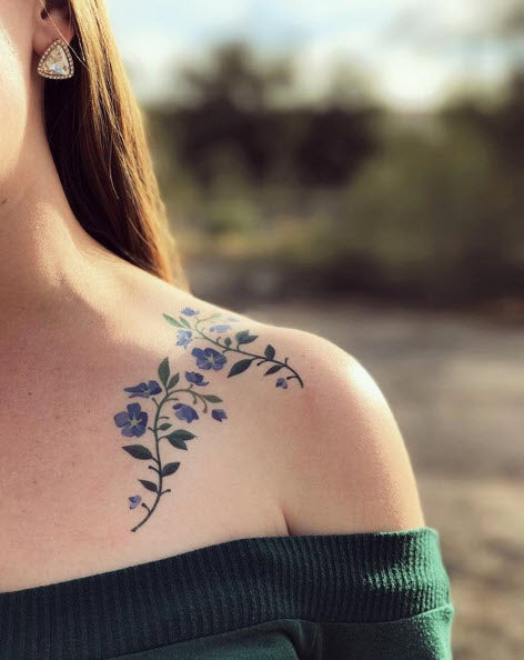 10 Best Violet Flower Tattoo Ideas Collection By Daily Hind News