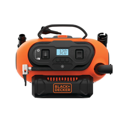 Black+Decker 12V DC Portable Electric Ait Station Inflator Compressor for  Bike, Cars, Inflatables and Sports Balls, Orange/Black - ASI300-GB, 2 Years  Warranty : Buy Online at Best Price in KSA - Souq