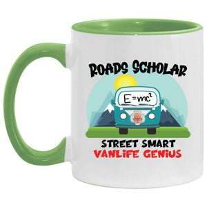 Roads Scholar Street Smart Accent Mugs - VanLifeMerch