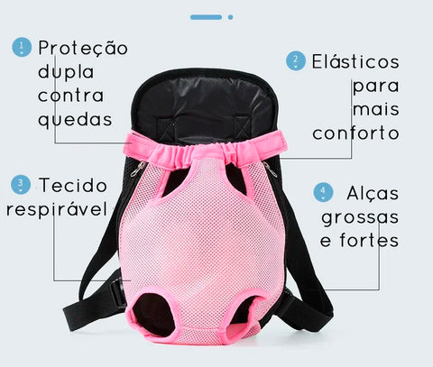 Mochila frontal para levar pets