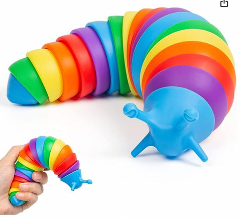 Sensory fidget slug toy