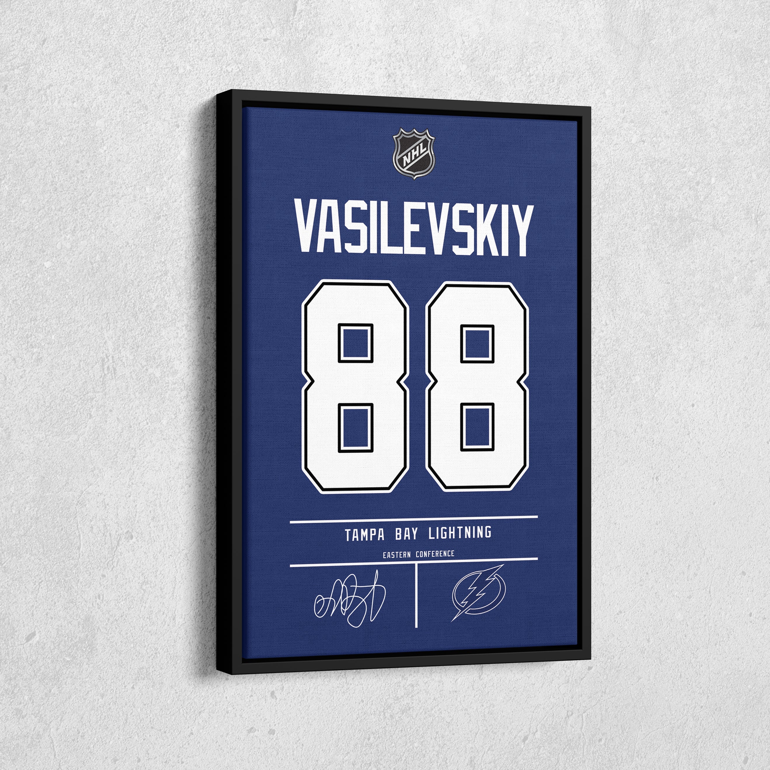Andrei Vasilevskiy Lightning Jersey Canvas Print | Wall Art Decor