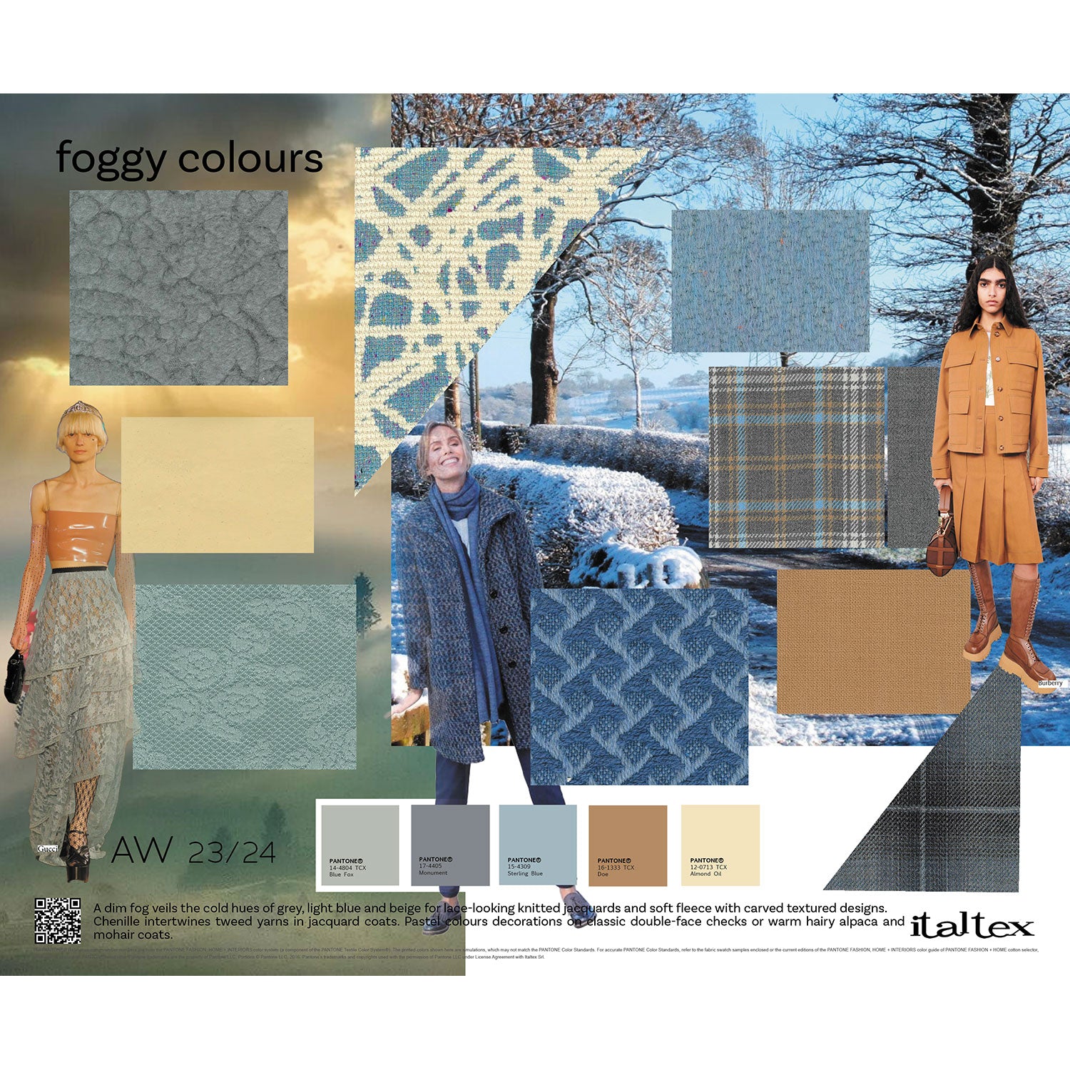 Womenswear Colour and Fabric Trends AW 23/24 Italtex Trends