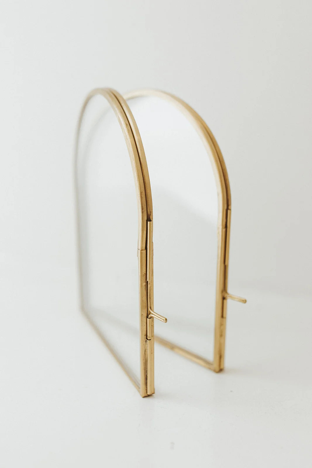 Brass & Glass Arched Photo Frame