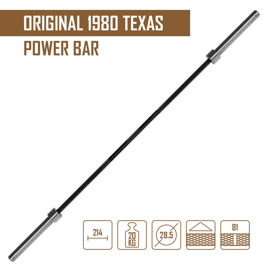 Original Texas Power Bar By Buddy Capps - Now with Chrome Coated Sleeves thumbnail 2