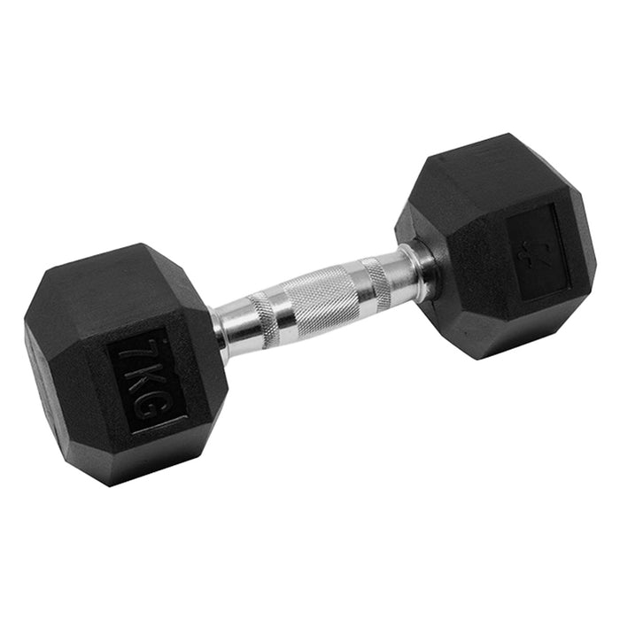 Weider Rubber Hex Dumbbell, 80 Lbs Sold Individually