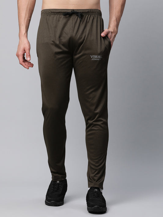 Vimal Jonney Fleece RegularFit Rust Trackpant for Men  Vimal Clothing  store