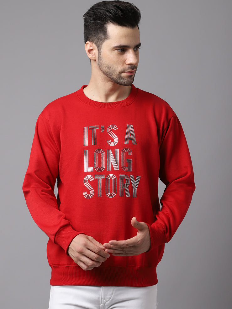 KIJBLAE Sales Men's Valentine's Day Shirts Round Neck Pullover