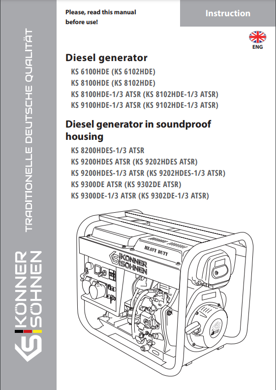 Diesel generators K&S 2021-2022