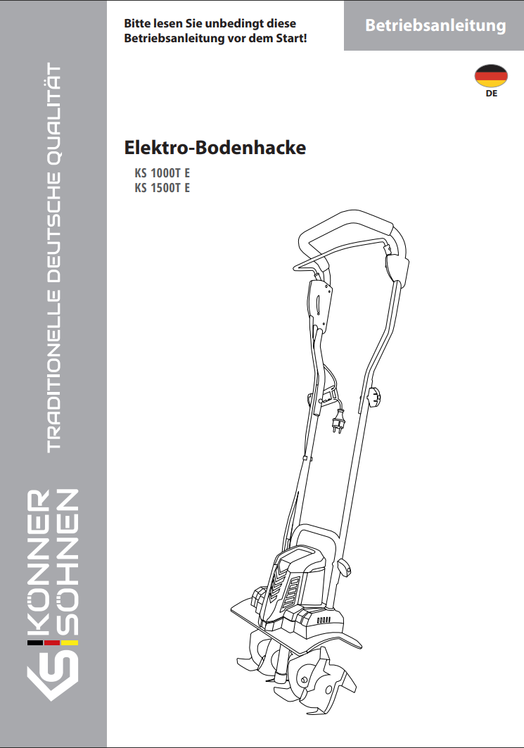 Elektro-Bodenhacken KS 1000T E, 1500T E