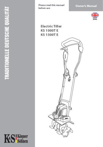 Elektro-Bodenhacken KS 1000T E, 1500T E