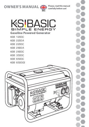 Gasoline generator KSB 2800A