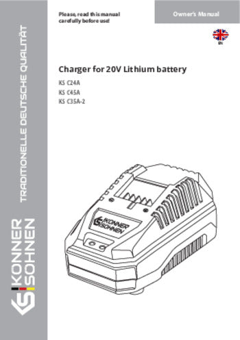 Oplader voor 20V lithiumbatterij