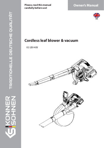 Garden cordless vacuum-blower KS LBV-40V