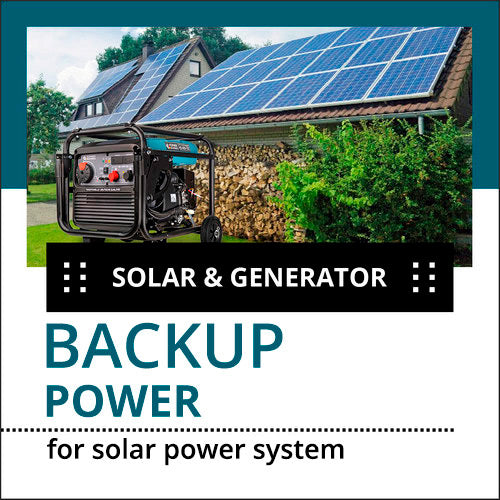Backup power for solar power systems