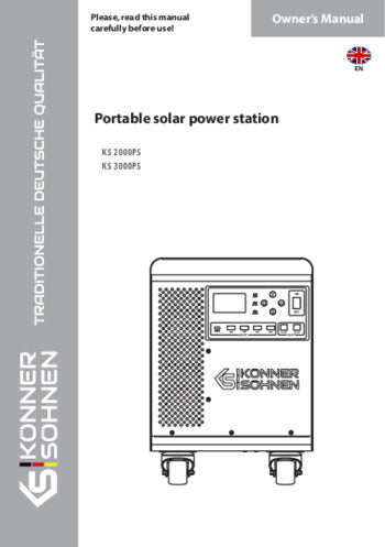 Bärbar solkraftstation KS 2000PS, KS 3000PS