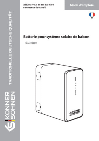 Batterie pour système solaire de balcon KS 2240BSB