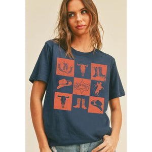 Western Block Tee - KT & Co. Boutique