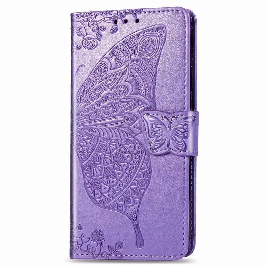 Luxury Embossed Butterfly Leather Wallet Flip Case For Samsung A42 5G