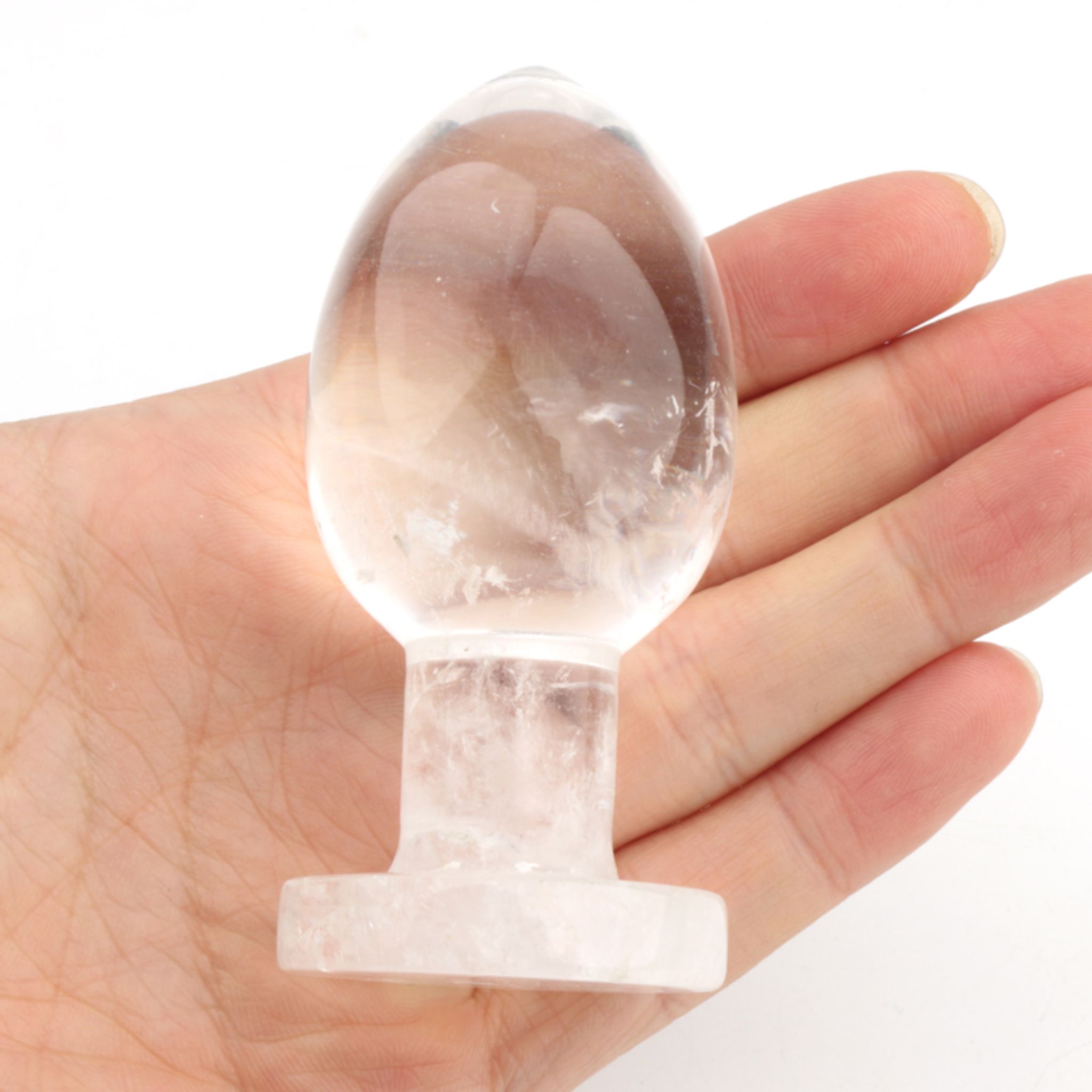 Clear Quartz crystal Butt Plug