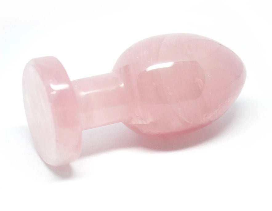 Rose Quartz crystal Butt Plug