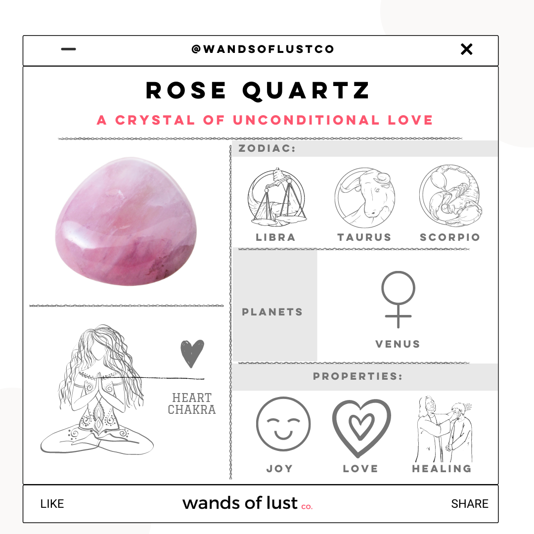 Wands of Lust Rose Quartz
