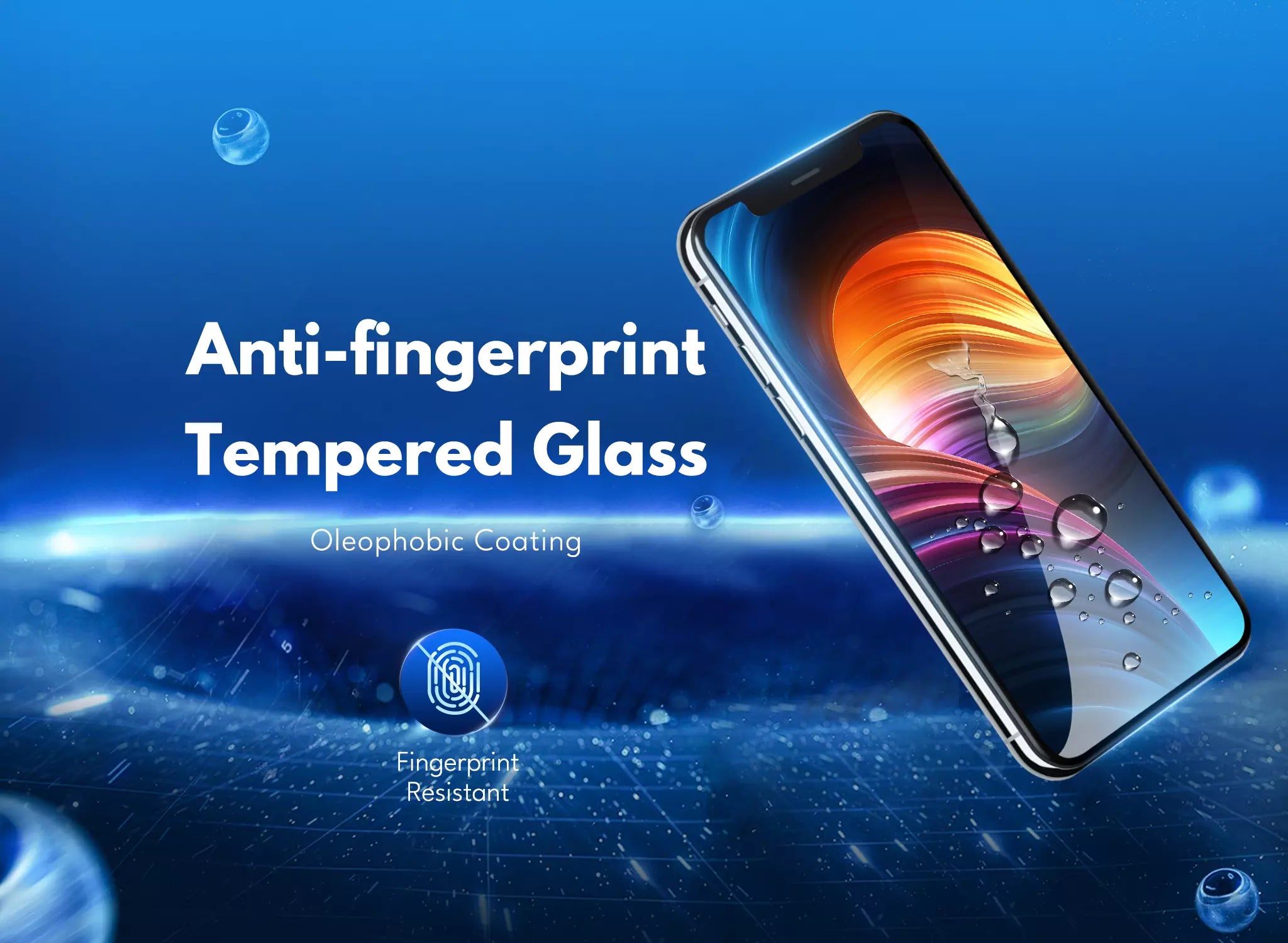 anti fingerprint tempered glass