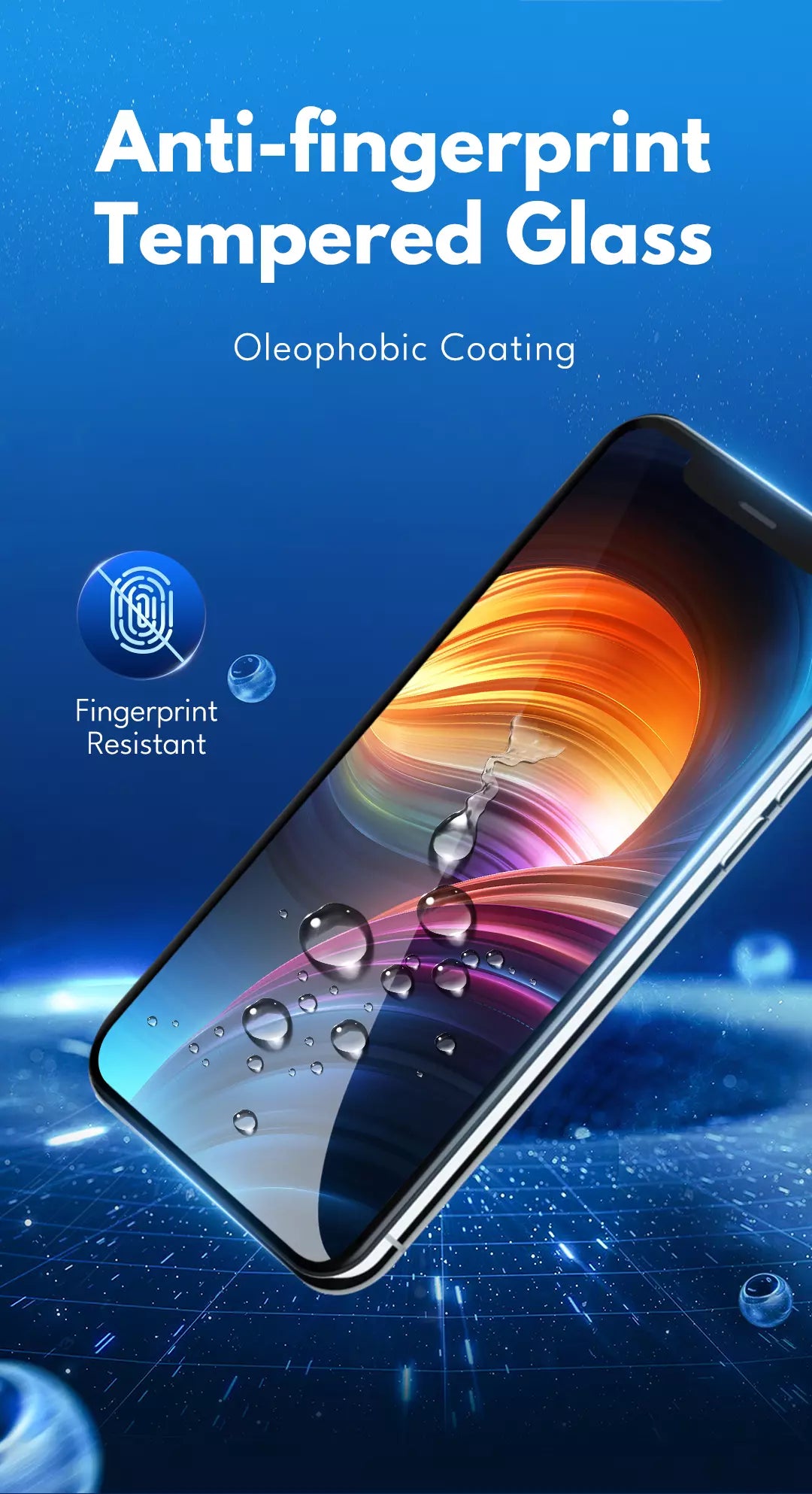 anti fingerprint tempered glass