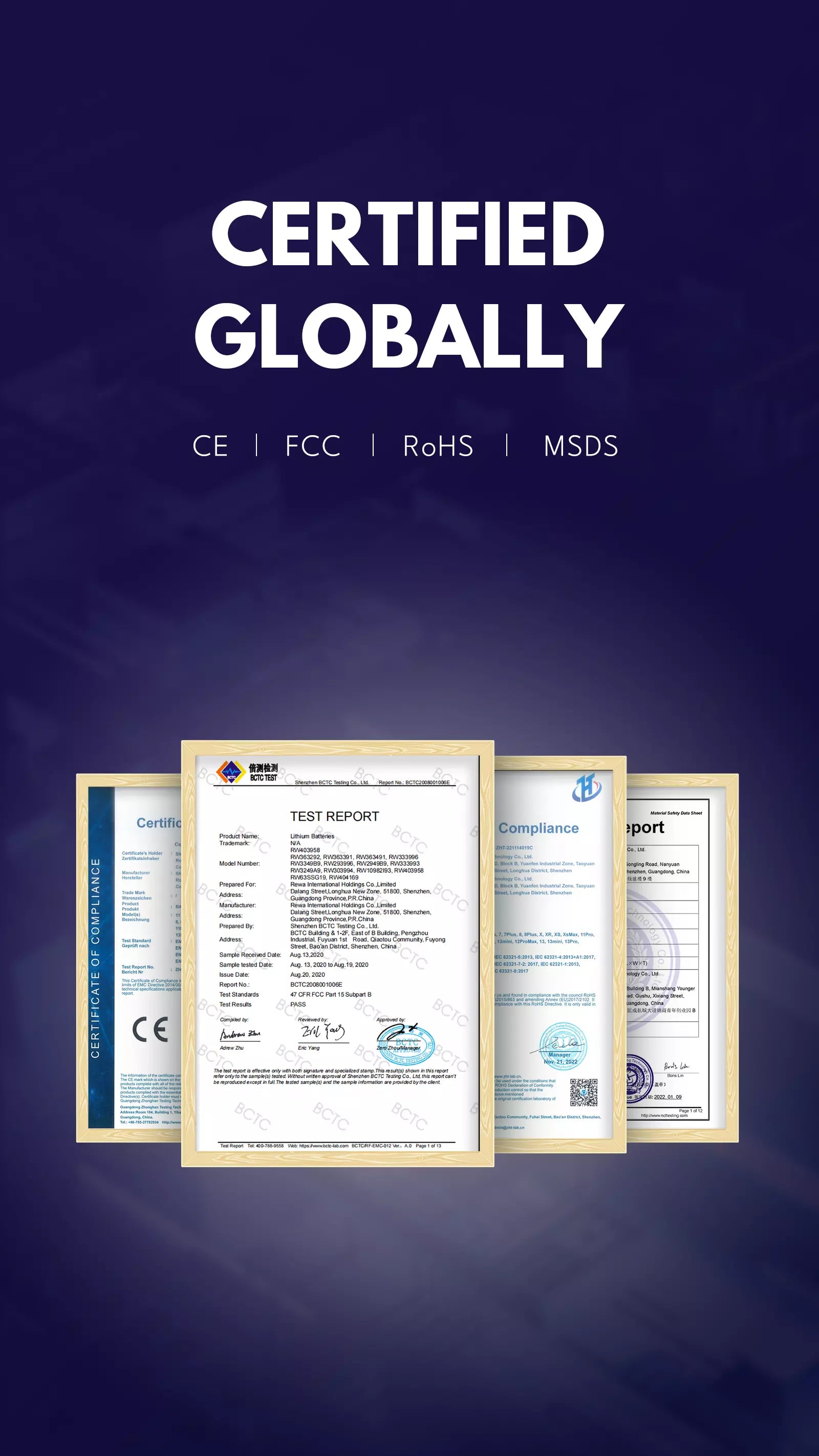REPART certified globally