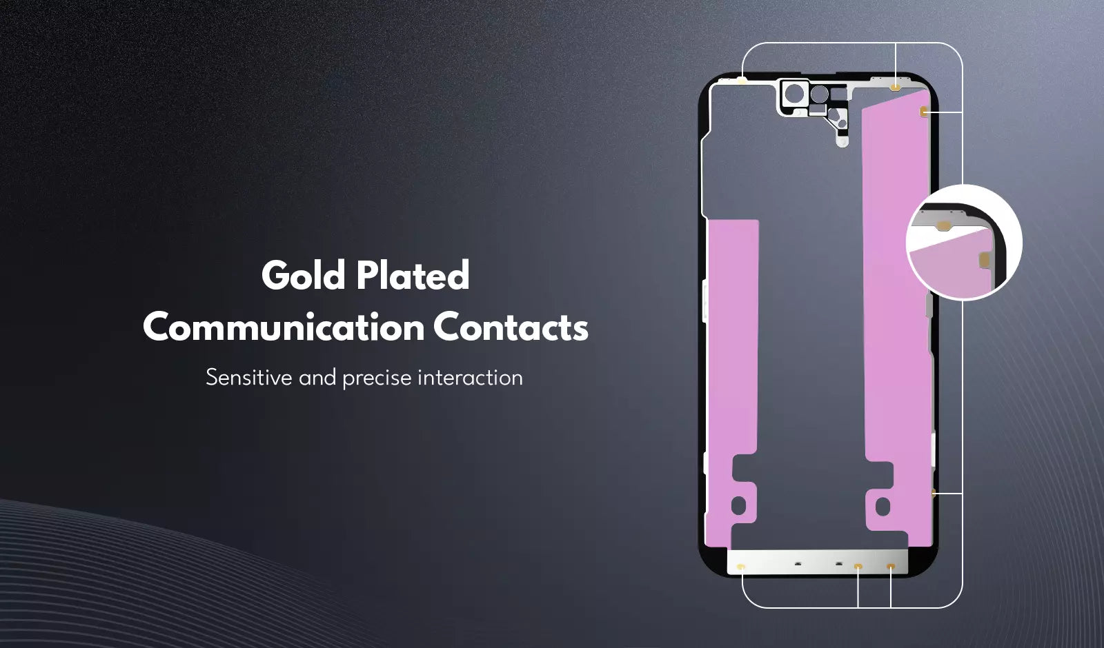 gold plated communication contacts