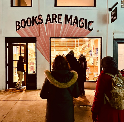 Books are Magic Montague St. Brooklyn Heights Books and Flowers Inclusive Emma Straub Flower subscription Host Site