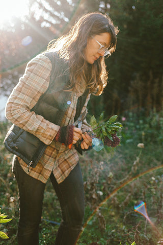 Molly Oliver Culver urban farm manager growing flowers NYC Crown Heights Brooklyn