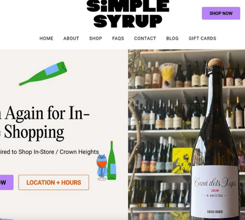 Simple Syrup Crown Heights Brooklyn NY Wine Shop women owned Black owned