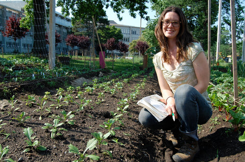 Molly Oliver Culver Co-Farm Manager of The Youth Farm Crown Heights Brooklyn The High School for Public Service Wingate urban flower farm